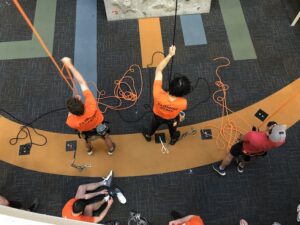 Illinois Center Chicago Rock Climbing Wall - Belaying