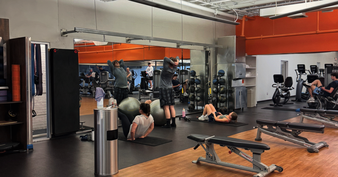 Young people working out in a fitness center finding fitness for every age