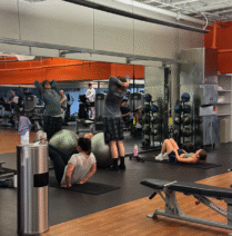 Young people working out in a fitness center finding fitness for every age