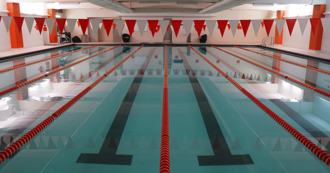 gym with indoor pool