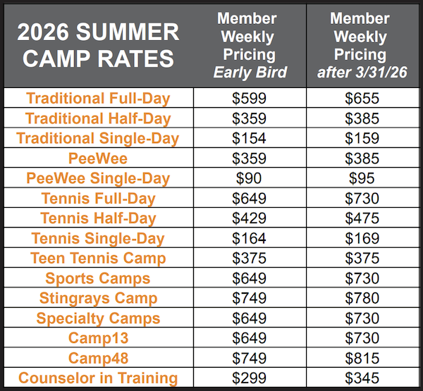 Camp Lakeshore - Lincoln Park - Summer Camp Rates 2026
